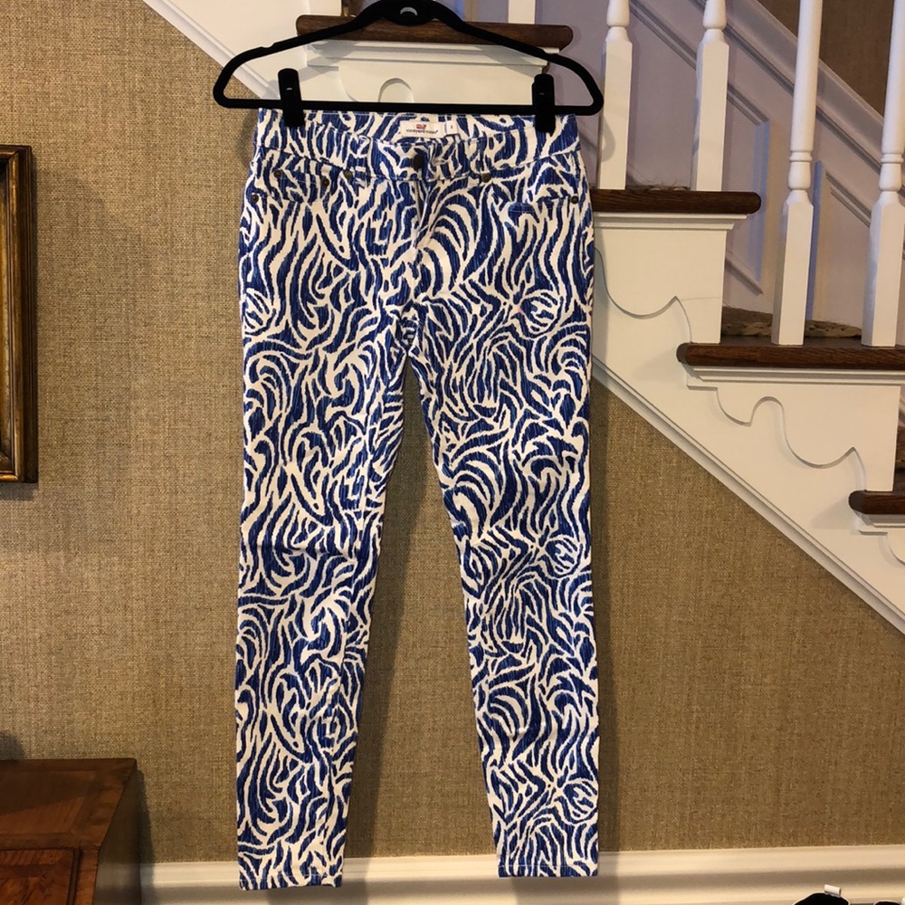 Vineyard Vines Size 2 Denim Printed Skinny Jeans